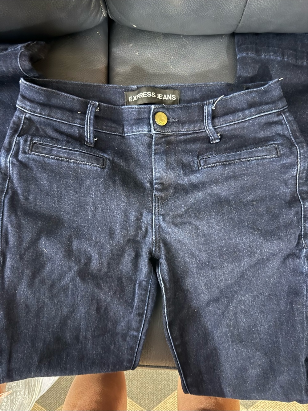 Women's Dark Blue Stretch Denim Jeans